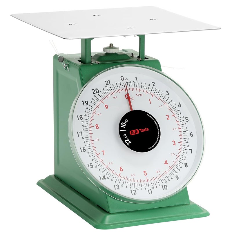 ta da 22-LBS Heavy Duty Portion-Control Mechanical Kitchen and Food Scale Industrial Dial Scale with Stainless Steel Platform - Image 1